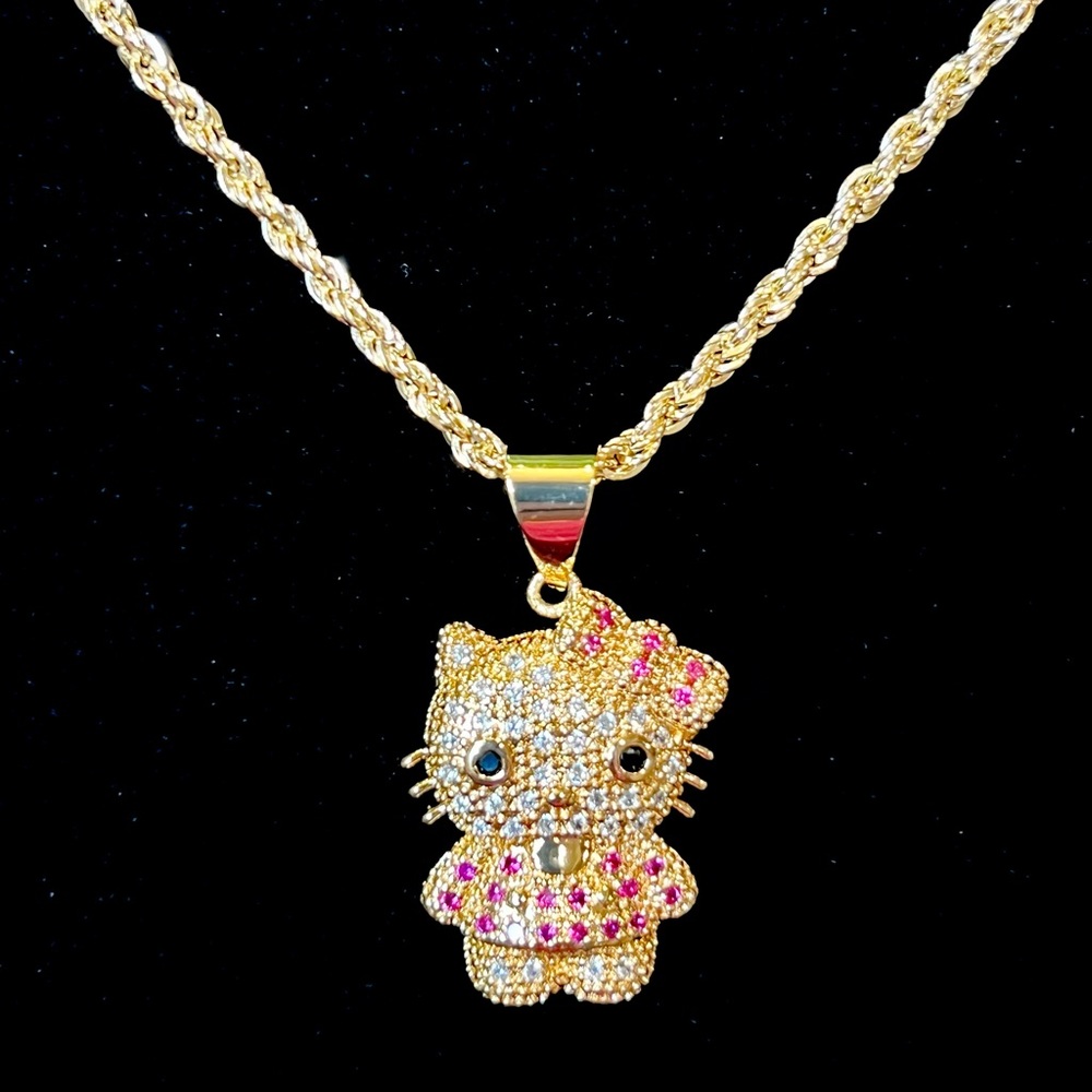 Hello Kitty Pendant W/Chain - Picture 3 of 5